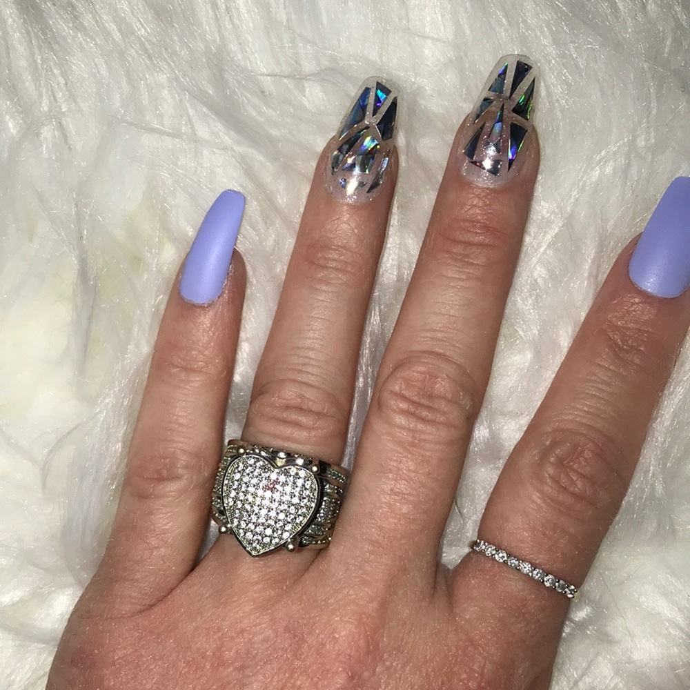 Women’s heart cluster statement ring size 5